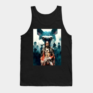 National Native American Heritage Month: "The Strength of the Wolf is the Pack, and the Strength of the Pack is the Wolf" Osage Nation Proverb Tank Top